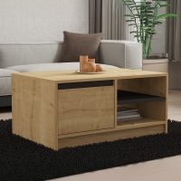 Τραπέζι σαλονιού Narli pakoworld σε oak απόχρωση 90x60x45εκ Τραπέζι σαλονιού Narli pakoworld σε oak απόχρωση 90x60x45εκ