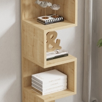 Ραφιέρα επιδαπέδια Pratel pakoworld σε oak απόχρωση 25x27x95εκ Ραφιέρα επιδαπέδια Pratel pakoworld σε oak απόχρωση 25x27x95εκ