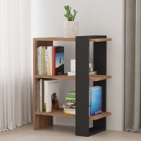 Βιβλιοθήκη Maverick pakoworld σε sonoma-ανθρακί απόχρωση 51,8x25x70εκ Βιβλιοθήκη Maverick pakoworld σε sonoma-ανθρακί απόχρωση 51,8x25x70εκ