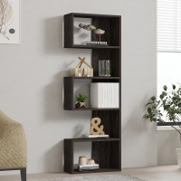 Βιβλιοθήκη Cascade pakoworld σε σκούρο καρυδί απόχρωση 51.8x22x150εκ Βιβλιοθήκη Cascade pakoworld σε σκούρο καρυδί απόχρωση 51.8x22x150εκ