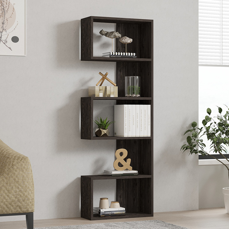 Βιβλιοθήκη Cascade pakoworld σε σκούρο καρυδί απόχρωση 51.8x22x150εκ Βιβλιοθήκη Cascade pakoworld σε σκούρο καρυδί απόχρωση 51.8x22x150εκ