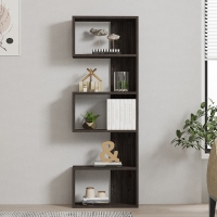 Βιβλιοθήκη Cascade pakoworld σε σκούρο καρυδί απόχρωση 51.8x22x150εκ Βιβλιοθήκη Cascade pakoworld σε σκούρο καρυδί απόχρωση 51.8x22x150εκ