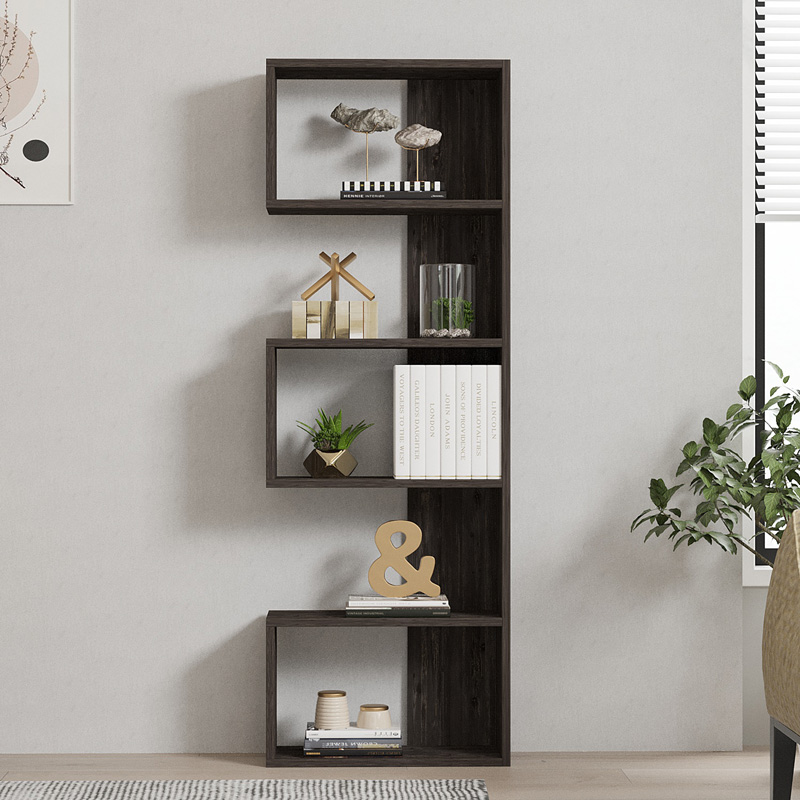Βιβλιοθήκη Cascade pakoworld σε σκούρο καρυδί απόχρωση 51.8x22x150εκ Βιβλιοθήκη Cascade pakoworld σε σκούρο καρυδί απόχρωση 51.8x22x150εκ
