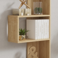 Βιβλιοθήκη Cascade pakoworld σε oak απόχρωση 51.8x22x150εκ Βιβλιοθήκη Cascade pakoworld σε oak απόχρωση 51.8x22x150εκ