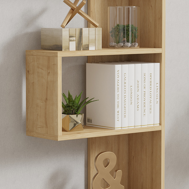 Βιβλιοθήκη Cascade pakoworld σε oak απόχρωση 51.8x22x150εκ Βιβλιοθήκη Cascade pakoworld σε oak απόχρωση 51.8x22x150εκ