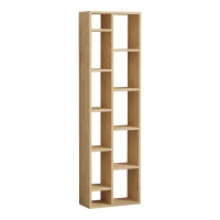 Βιβλιοθήκη Minicu pakoworld σε oak απόχρωση 44,4x19,6x150εκ Βιβλιοθήκη Minicu pakoworld σε oak απόχρωση 44,4x19,6x150εκ