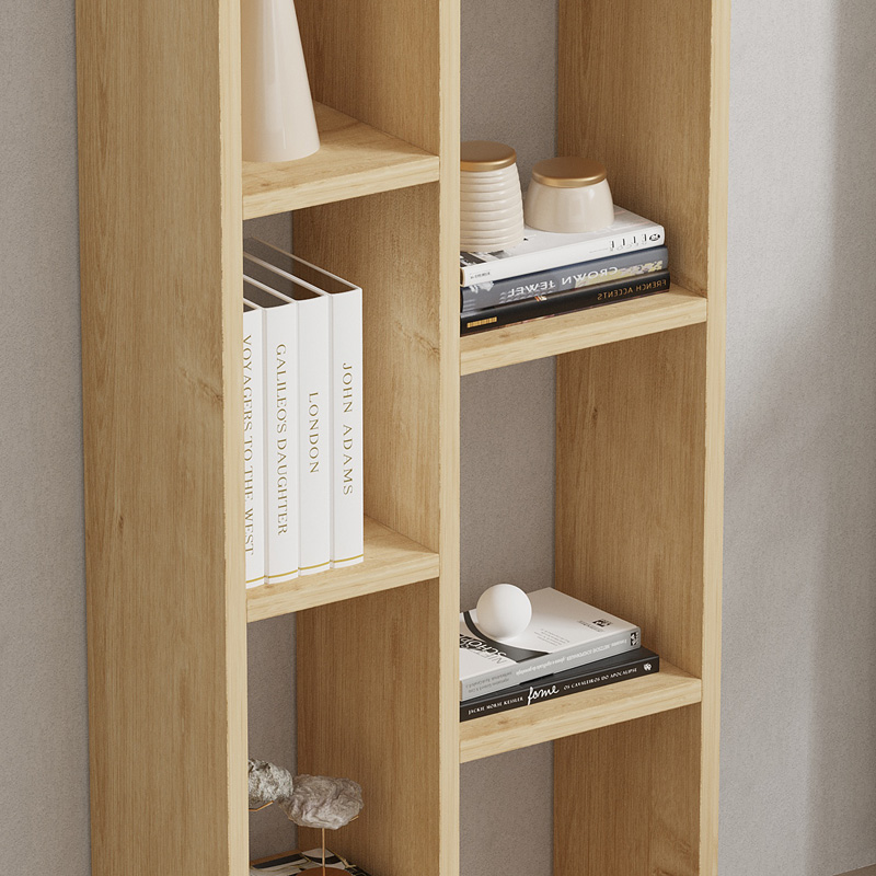 Βιβλιοθήκη Minicu pakoworld σε oak απόχρωση 44,4x19,6x150εκ Βιβλιοθήκη Minicu pakoworld σε oak απόχρωση 44,4x19,6x150εκ