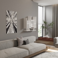 Ραφιέρα τοίχου Bemba pakoworld σε λευκή απόχρωση 70x19,6x68,8εκ Ραφιέρα τοίχου Bemba pakoworld σε λευκή απόχρωση 70x19,6x68,8εκ