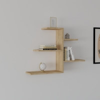 Ραφιέρα τοίχου Callum pakoworld σε oak απόχρωση 82.2x19,6x48εκ Ραφιέρα τοίχου Callum pakoworld σε oak απόχρωση 82.2x19,6x48εκ