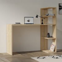 Γραφείο με βιβλιοθήκη Mergo pakoworld σε oak απόχρωση 121x51x75εκ Γραφείο με βιβλιοθήκη Mergo pakoworld σε oak απόχρωση 121x51x75εκ