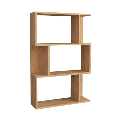 Βιβλιοθήκη Kadu pakoworld σε oak απόχρωση  72x22x108εκ Βιβλιοθήκη Kadu pakoworld σε oak απόχρωση  72x22x108εκ