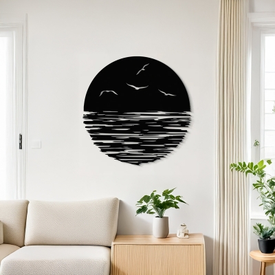 Διακοσμητικό τοίχου Seline pakooworld μαύρο μεταλλικό Φ40x1,5εκ Διακοσμητικό τοίχου Seline pakooworld μαύρο μεταλλικό Φ40x1,5εκ