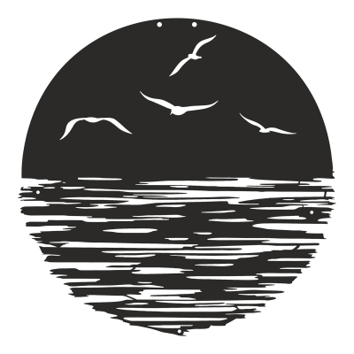 Διακοσμητικό τοίχου Seline pakooworld μαύρο μεταλλικό Φ40x1,5εκ