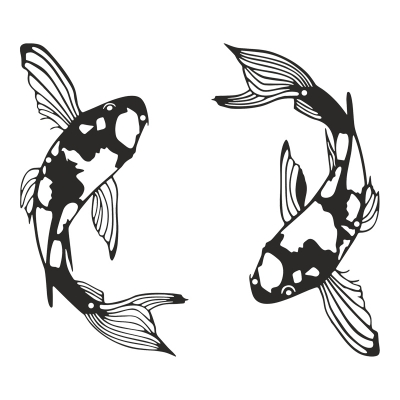 Διακοσμητικό τοίχου Konda pakooworld σετ 2τεμ μαύρο μεταλλικό 17x1,5x32εκ