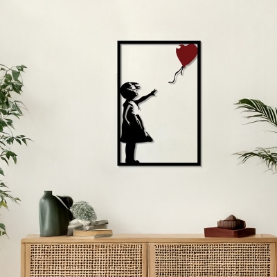 Διακοσμητικό τοίχου Balezo pakooworld μαύρο μεταλλικό 35x1,5x50εκ Διακοσμητικό τοίχου Balezo pakooworld μαύρο μεταλλικό 35x1,5x50εκ