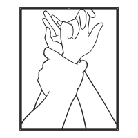 Διακοσμητικό τοίχου Handia pakooworld μαύρο μεταλλικό 40x1,5x50εκ