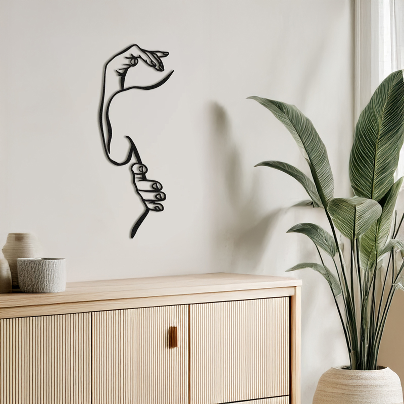 Διακοσμητικό τοίχου Femalo pakooworld μαύρο μεταλλικό 20x1,5x50εκ Διακοσμητικό τοίχου Femalo pakooworld μαύρο μεταλλικό 20x1,5x50εκ