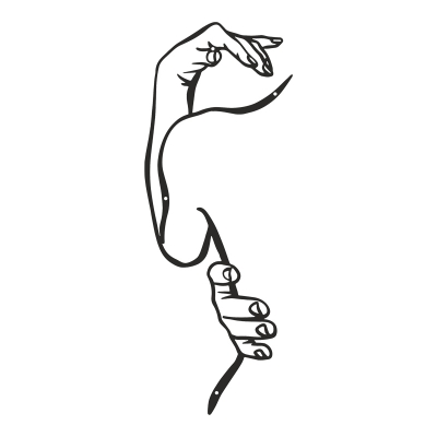 Διακοσμητικό τοίχου Femalo pakooworld μαύρο μεταλλικό 20x1,5x50εκ