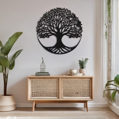 Διακοσμητικό τοίχου Lifeto pakooworld μαύρο μεταλλικό Φ80x1,5εκ Διακοσμητικό τοίχου Lifeto pakooworld μαύρο μεταλλικό Φ80x1,5εκ