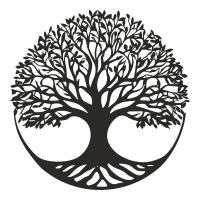 Διακοσμητικό τοίχου Lifeto pakooworld μαύρο μεταλλικό Φ80x1,5εκ