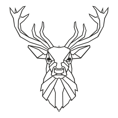 Διακοσμητικό τοίχου Stagio pakooworld μαύρο μεταλλικό 40x1,5x40εκ