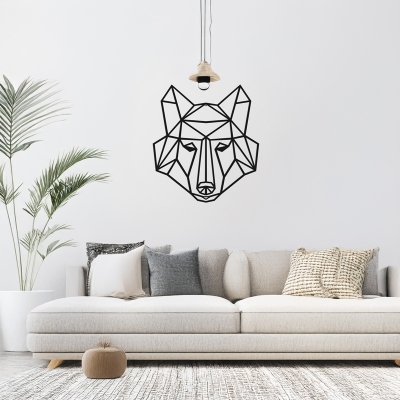 Διακοσμητικό τοίχου Wolfo pakooworld μαύρο μεταλλικό 40x1,5x40εκ Διακοσμητικό τοίχου Wolfo pakooworld μαύρο μεταλλικό 40x1,5x40εκ