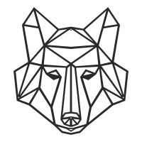 Διακοσμητικό τοίχου Wolfo pakooworld μαύρο μεταλλικό 40x1,5x40εκ