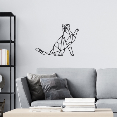 Διακοσμητικό τοίχου Cathy pakooworld μαύρο μεταλλικό 40x1,5x40εκ Διακοσμητικό τοίχου Cathy pakooworld μαύρο μεταλλικό 40x1,5x40εκ