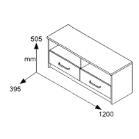 Έπιπλο τηλεόρασης OLYMPUS pakoworld χρώμα castillo-toro 120x39,5x50εκ Έπιπλο τηλεόρασης OLYMPUS pakoworld χρώμα castillo-toro 120x39,5x50εκ