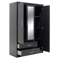 Ντουλάπα ρούχων τρίφυλλη OLYMPUS pakoworld χρώμα wenge 120x57x183εκ Ντουλάπα ρούχων τρίφυλλη OLYMPUS pakoworld χρώμα wenge 120x57x183εκ