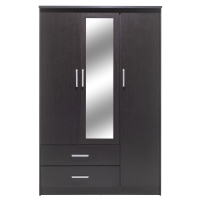 Ντουλάπα ρούχων τρίφυλλη OLYMPUS pakoworld χρώμα wenge 120x57x183εκ Ντουλάπα ρούχων τρίφυλλη OLYMPUS pakoworld χρώμα wenge 120x57x183εκ
