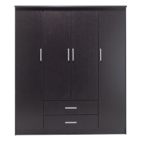 Ντουλάπα ρούχων τετράφυλλη OLYMPUS pakoworld χρώμα wenge 159x57x183εκ Ντουλάπα ρούχων τετράφυλλη OLYMPUS pakoworld χρώμα wenge 159x57x183εκ