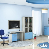 Γραφείο εργασίας Looney pakoworld χρώμα castillo-μπλε 100x55x75εκ Γραφείο εργασίας Looney pakoworld χρώμα castillo-μπλε 100x55x75εκ