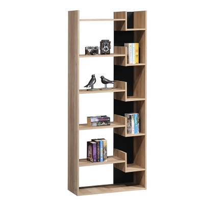 Βιβλιοθήκη Naya pakoworld sonoma-ανθρακί 72x30x182.5εκ Βιβλιοθήκη Naya pakoworld sonoma-ανθρακί 72x30x182.5εκ