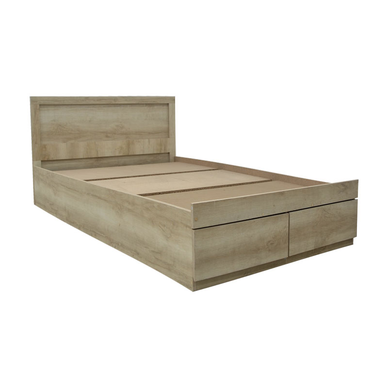 Κρεβάτι Olympus pakoworld με συρτάρι castillo-oak 100x200εκ Κρεβάτι Olympus pakoworld με συρτάρι castillo-oak 100x200εκ