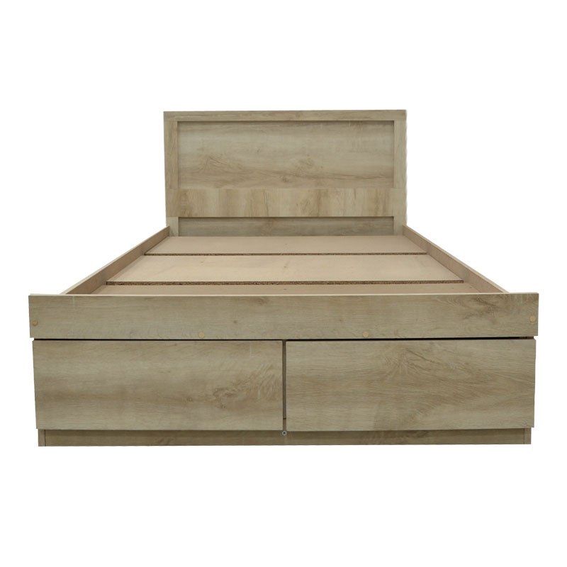 Κρεβάτι Olympus pakoworld με συρτάρι castillo-oak 100x200εκ Κρεβάτι Olympus pakoworld με συρτάρι castillo-oak 100x200εκ