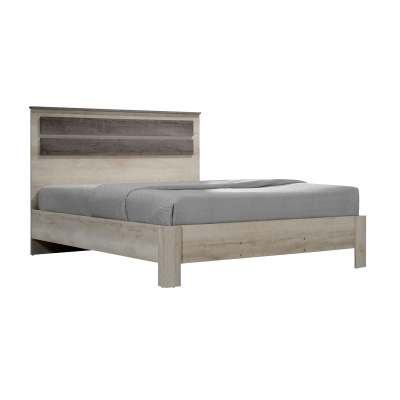 Κρεβάτι διπλό OLYMPUS pakoworld σε χρώμα castilo oak 140x200εκ Κρεβάτι διπλό OLYMPUS pakoworld σε χρώμα castilo oak 140x200εκ