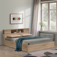 Κρεβάτι διπλό OLYMPUS pakoworld σε sonoma απόχρωση 160x200εκ Κρεβάτι διπλό OLYMPUS pakoworld σε sonoma απόχρωση 160x200εκ