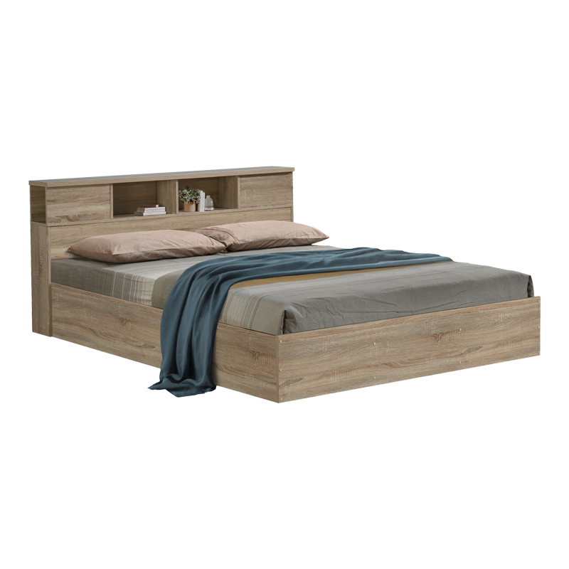 Κρεβάτι διπλό OLYMPUS pakoworld σε sonoma απόχρωση 160x200εκ Κρεβάτι διπλό OLYMPUS pakoworld σε sonoma απόχρωση 160x200εκ