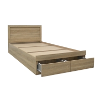 Κρεβάτι Olympus pakoworld με συρτάρι σε sonoma απόχρωση 100x200εκ Κρεβάτι Olympus pakoworld με συρτάρι σε sonoma απόχρωση 100x200εκ
