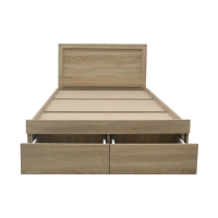 Κρεβάτι Olympus pakoworld με συρτάρι σε sonoma απόχρωση 100x200εκ Κρεβάτι Olympus pakoworld με συρτάρι σε sonoma απόχρωση 100x200εκ