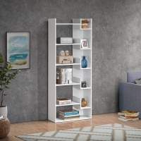 Βιβλιοθήκη Naya pakoworld σε λευκή απόχρωση 72x30x182.5εκ Βιβλιοθήκη Naya pakoworld σε λευκή απόχρωση 72x30x182.5εκ