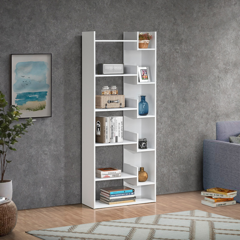 Βιβλιοθήκη Naya pakoworld σε λευκή απόχρωση 72x30x182.5εκ Βιβλιοθήκη Naya pakoworld σε λευκή απόχρωση 72x30x182.5εκ