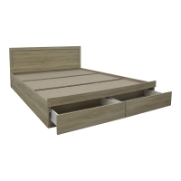 Κρεβάτι Olympus pakoworld με συρτάρι σε sonoma απόχρωση 160x200εκ Κρεβάτι Olympus pakoworld με συρτάρι σε sonoma απόχρωση 160x200εκ