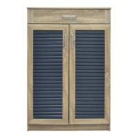 Παπουτσοθήκη-ντουλάπι Sante pakoworld 20 ζεύγων σε sonoma-ανθρακί απόχρωση 80x37x123εκ Παπουτσοθήκη-ντουλάπι Sante pakoworld 20 ζεύγων σε sonoma-ανθρακί απόχρωση 80x37x123εκ