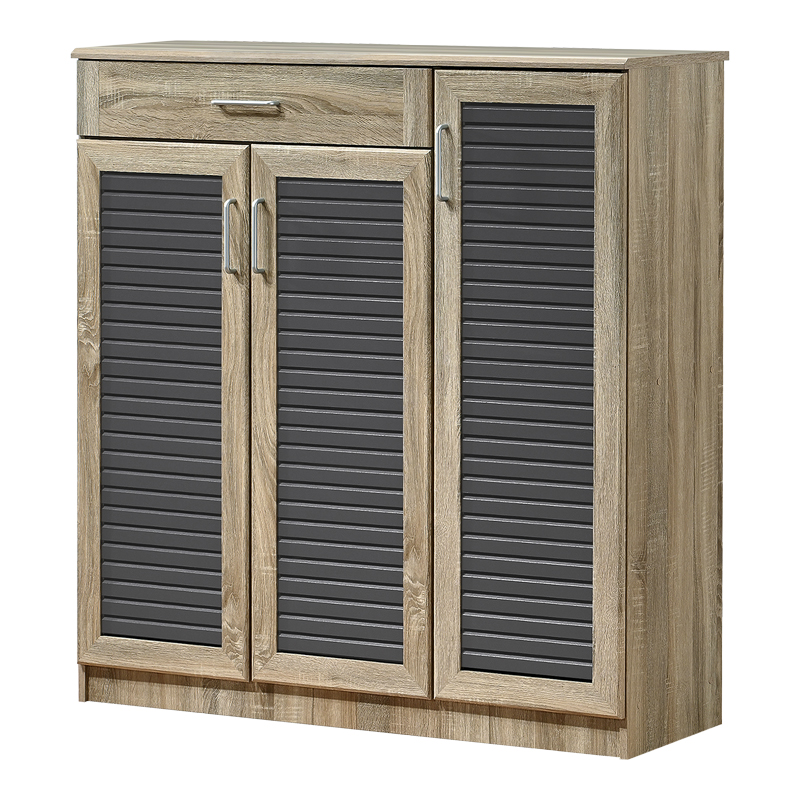 Παπουτσοθήκη-ντουλάπι Sante pakoworld 30 ζεύγων σε sonoma-ανθρακί απόχρωση 120x37x123εκ Παπουτσοθήκη-ντουλάπι Sante pakoworld 30 ζεύγων σε sonoma-ανθρακί απόχρωση 120x37x123εκ