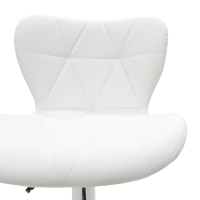 Σκαμπό μπαρ Coozy pakoworld pu σε λευκό χρώμα σκελετός χρωμίου