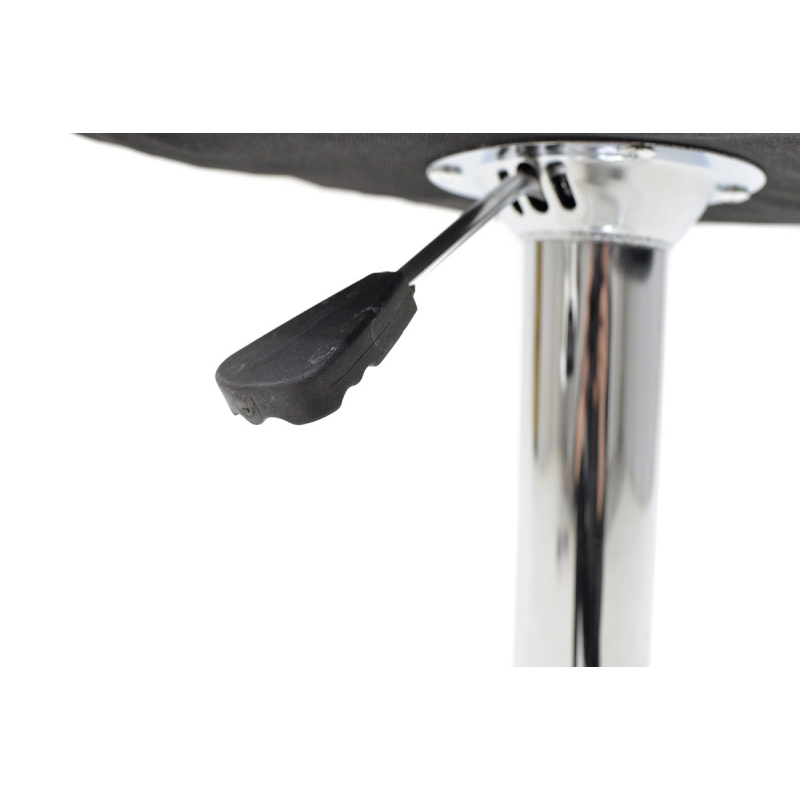 Σκαμπό μπαρ Coozy pakoworld pu σε λευκό χρώμα σκελετός χρωμίου