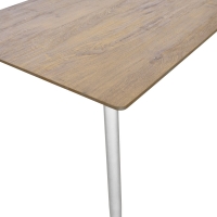 Τραπέζι Cuba pakoworld MDF sonoma-λευκό 70x70x75εκ Τραπέζι Cuba pakoworld MDF sonoma-λευκό 70x70x75εκ