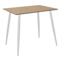 Τραπέζι Cuba pakoworld MDF sonoma-λευκό 70x70x75εκ Τραπέζι Cuba pakoworld MDF sonoma-λευκό 70x70x75εκ